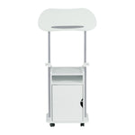 Techni Mobili Sit-to-Stand Laptop Cart with Storage mobile laptop workstation