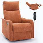 Heat Massage Manual Recliner Chair with Rocker and Swivel in Fabric for Living Room detail image 18