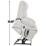 Chenille Dual-Motor Power Lift Recliner, 350 lb Capacity detail image 13