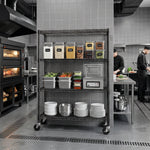2640 lb Industrial 4-Tier Metal Shelving Unit for workshop, garage, storage, or utility use