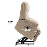 Chenille Power Lift Recliner detail image 4
