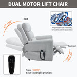 Dual-Motor Leather-Air Power Lift Recliner detail image 144