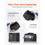 VEVOR rolling laptop bag with wheels and structured storage for work travel