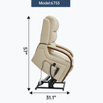 Dual-Motor Leather-Air Power Lift Recliner detail image 35