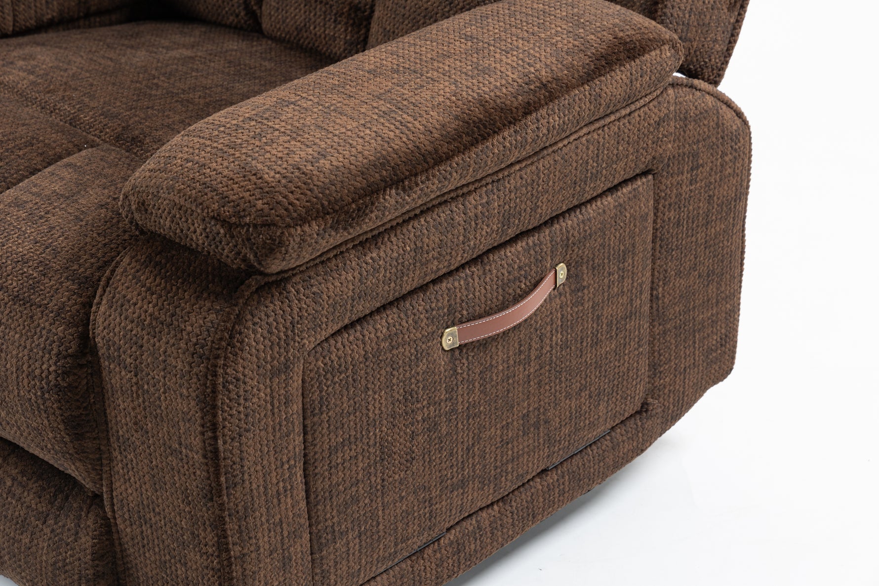Oversized Lay Flat Recliner with Heat and Massage, Extended Footrest, Cup Holderr detail image 11