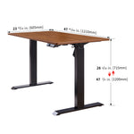 48" x 24" Electric Standing Desk workspace desk setup