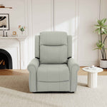 Modern PU Leather Manual Recliner Chair with 270° Swivel, Massage detail image 23