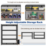 59" Heavy-Duty Metal Garage Storage Rack for workshop, garage, storage, or utility use