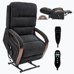 Power Chenille Lift Recliner Chair Dual Motor Infinite Position Up to 350 Pounds detail image 70