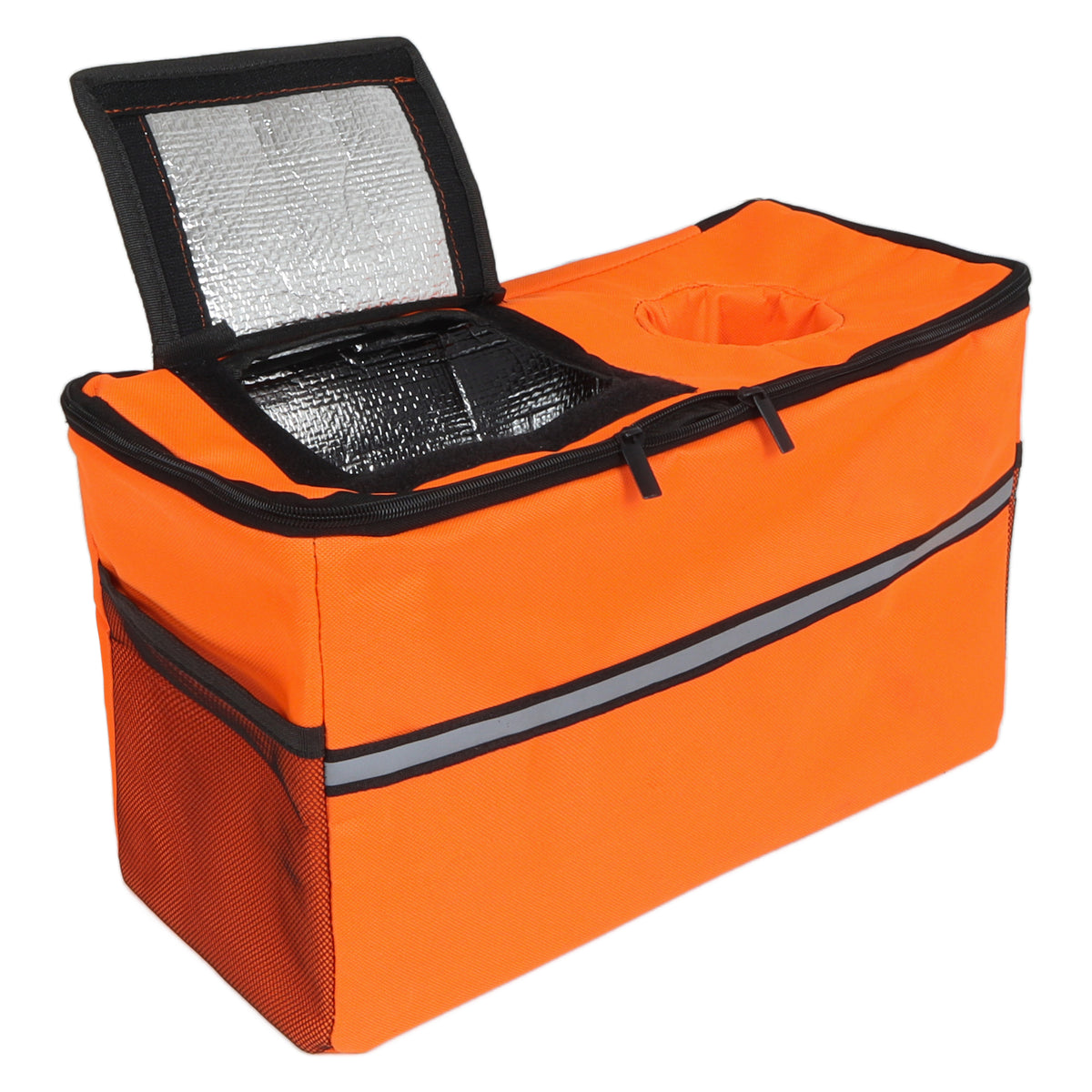 3-in-1 Folding Wagon Cart with Bench Seat & Storage for workshop, garage, storage, or utility use