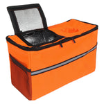 3-in-1 Folding Wagon Cart with Bench Seat & Storage for workshop, garage, storage, or utility use