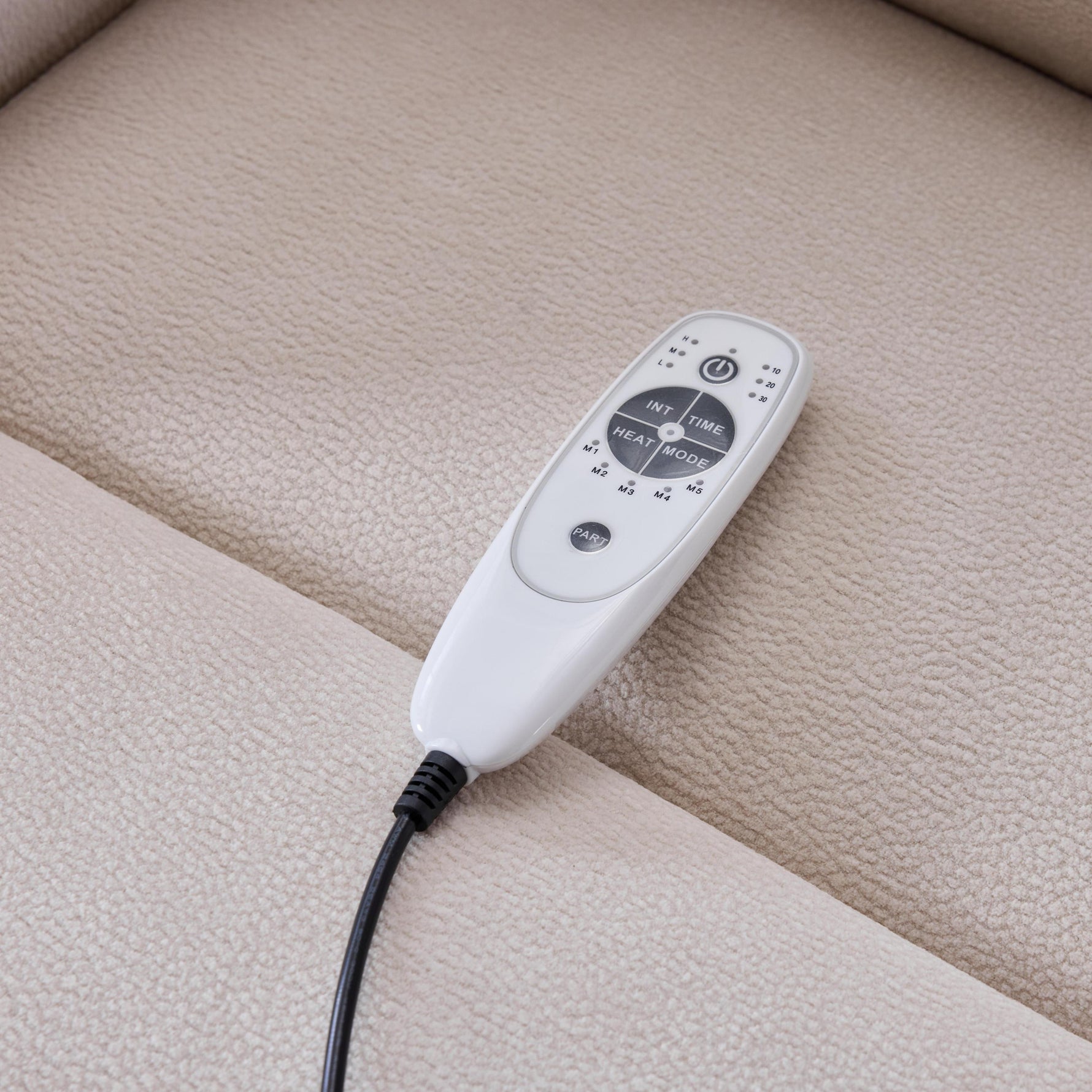 Modern Heated Massage 360° Swivel Recliner Accent Chair with Ottoman, Ergonomic detail image 17