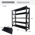 5-Tier Heavy Duty Garage Shelving Unit, Adjustable Metal Storage Rack for workshop, garage, storage, or utility use