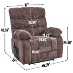Dual-Motor Lift Recliner with Heat & Massage, 350 lb Capacity detail image 64