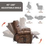 Dual-Motor Power Lift Recliner with Heat & Massage, 350 lb Capacity detail image 90