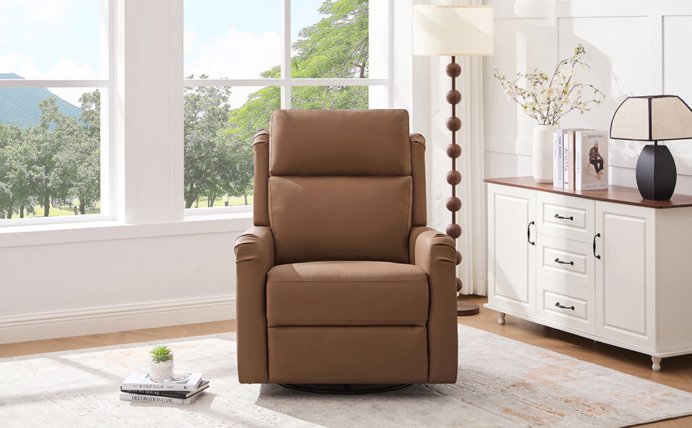 Modern Manual Recliner with 8-Point Massage and Heating, Swivel Rocking detail image 17