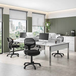 Techni Mobili Mid-Back Mesh Task Chair, Black for home office seating