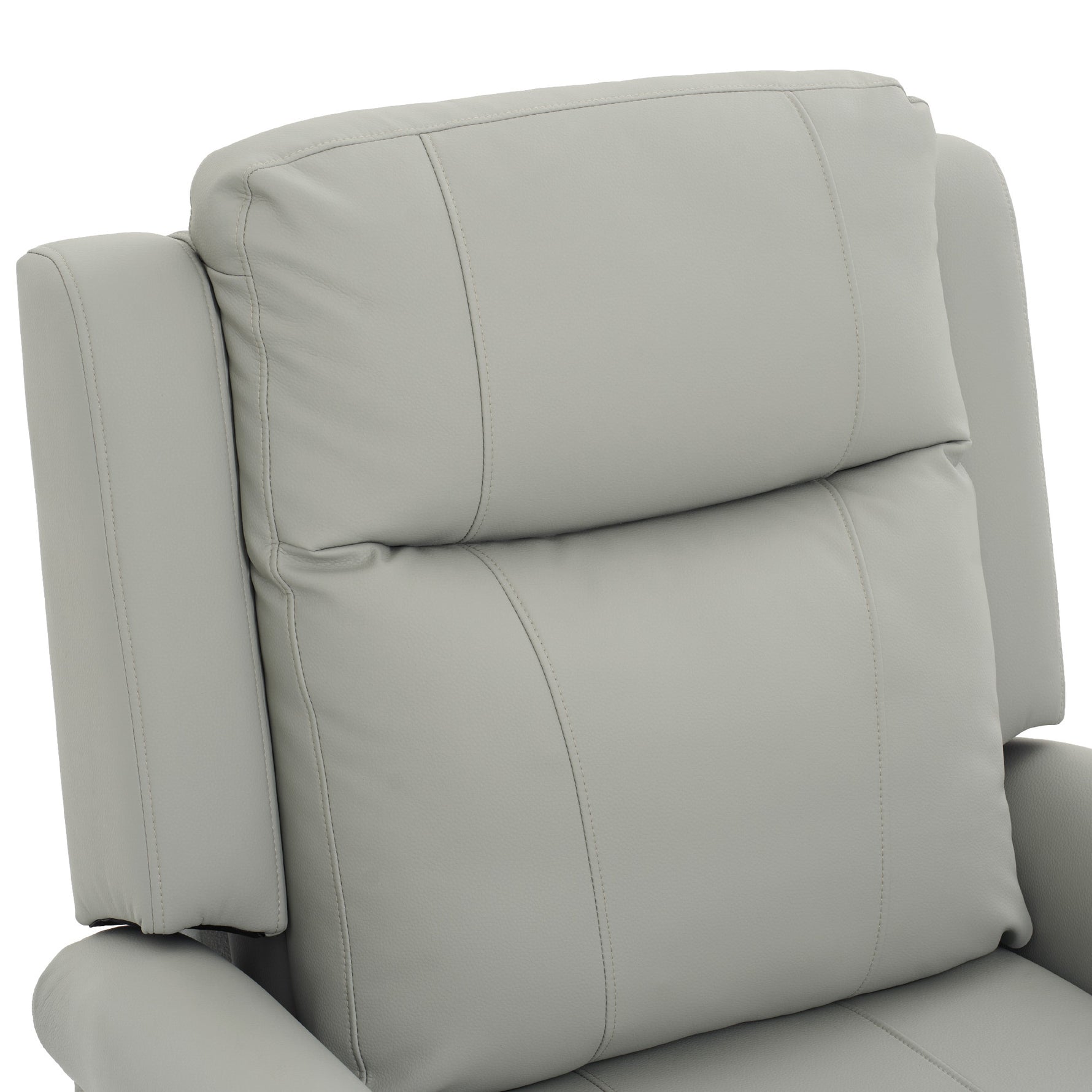 Modern PU Leather Manual Recliner Chair with 270° Swivel, Massage detail image 32