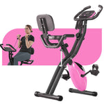 Folding Stationary Bike with 16-Level Magnetic Resistance, 300 lb Capacity detail image 2