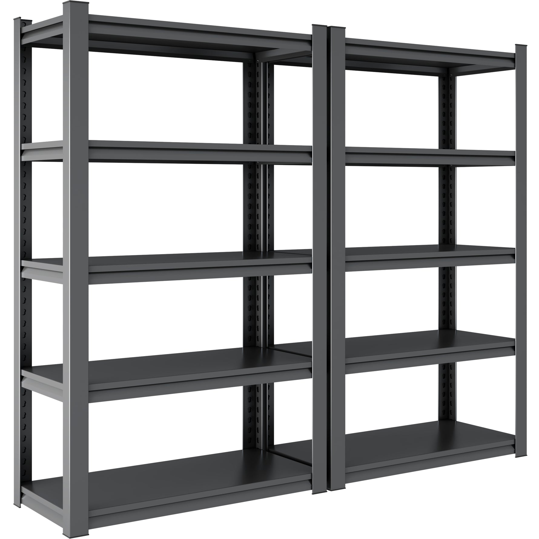 Industrial Heavy-Duty 5-Tier Adjustable Metal Shelving Unit for workshop, garage, storage, or utility use