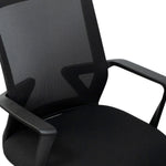Techni Mobili Ergonomic Mesh Task Chair, Black for home office seating