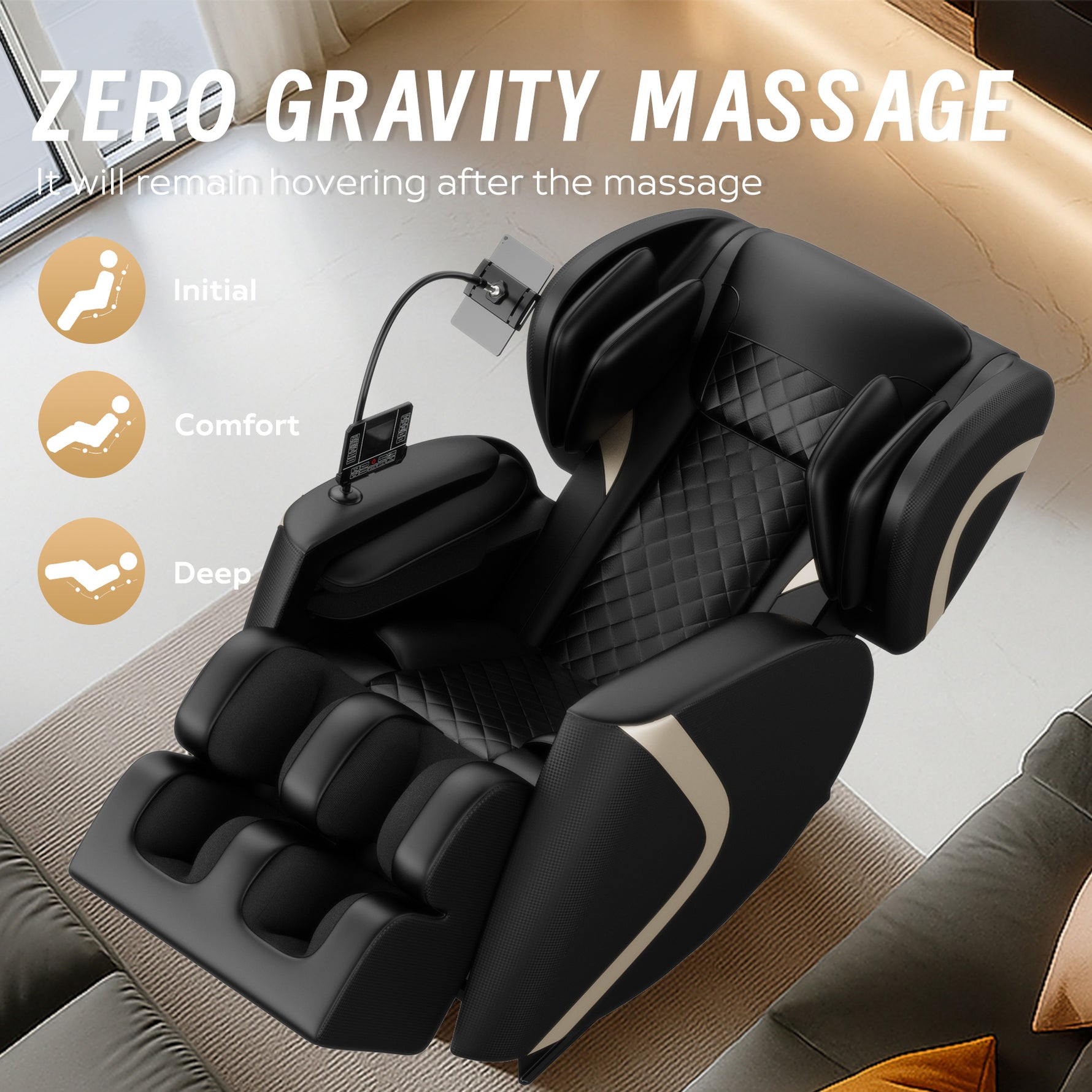 Zero Gravity Massage Chair with Bluetooth Speakers detail image 11