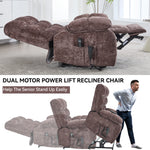 Dual-Motor Lift Recliner with Heat & Massage, 350 lb Capacity detail image 60