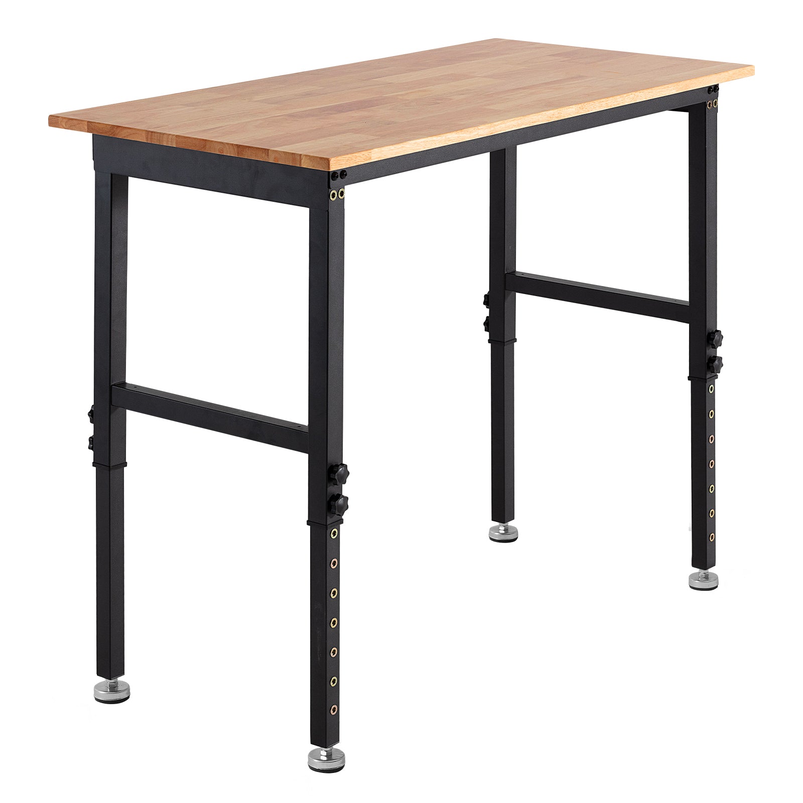 VEVOR Adjustable Height Hardwood Workbench with Power Outlets - workbench for daily comfort and function