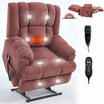 Dual-Motor Heat & Massage Power Lift Recliner, 350 lb Capacity detail image 81