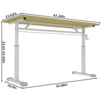 Height Adjustable Study Desk for Home Office workspace desk setup