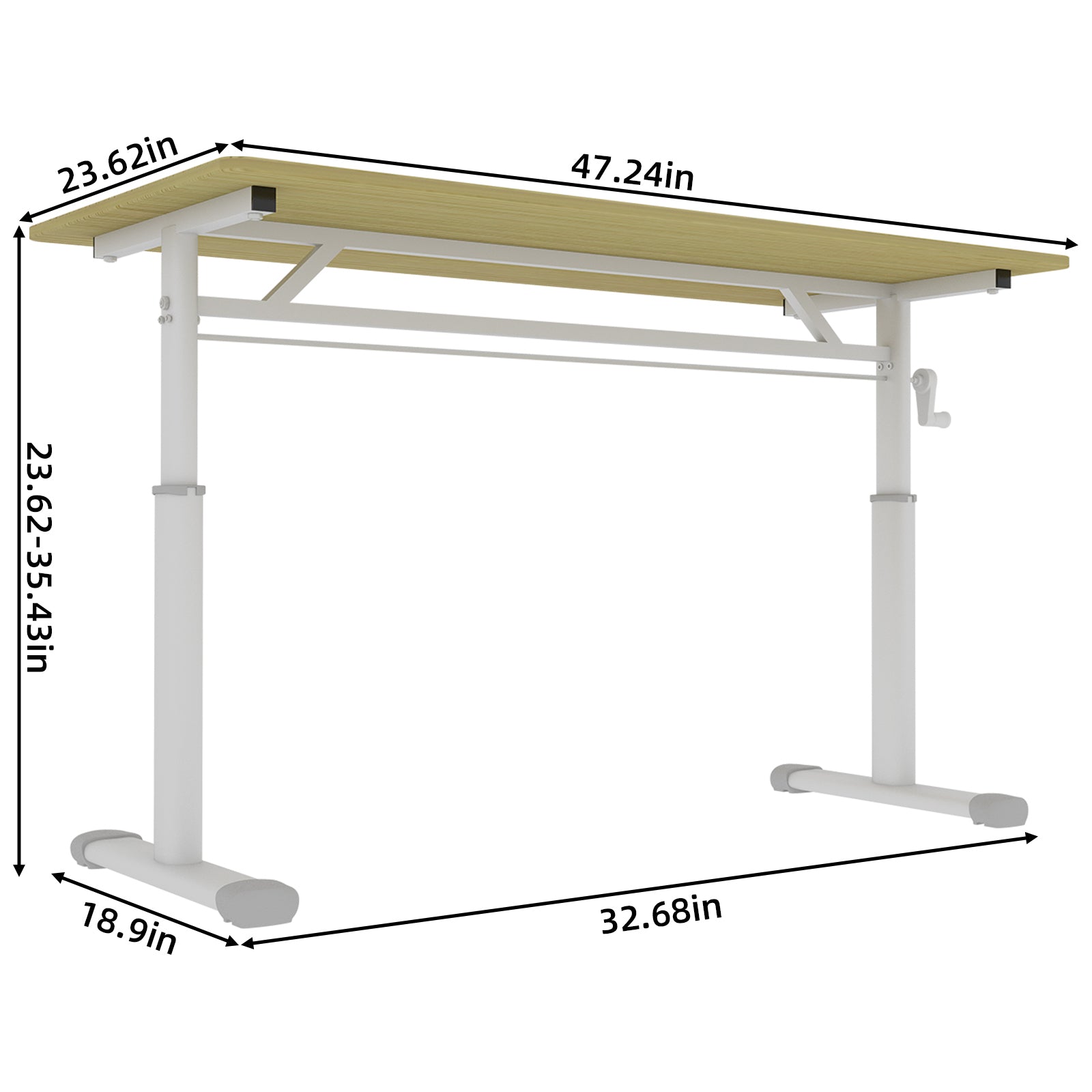 Height Adjustable Study Desk for Home Office workspace desk setup