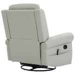 Modern PU Leather Manual Recliner Chair with 270° Swivel, Massage detail image 30