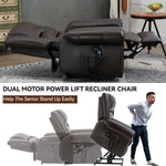 Dual-Motor Power Lift Heat & Massage Recliner detail image 11