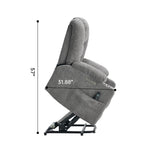 Large Dual-Motor Power Lift Heat & Massage Recliner detail image 37