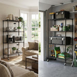 Heavy-Duty Adjustable Wire Shelving Unit with Wheels & Levelers for workshop, garage, storage, or utility use