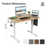 STARY Electric Standing Desk with Splice Board workspace desk setup
