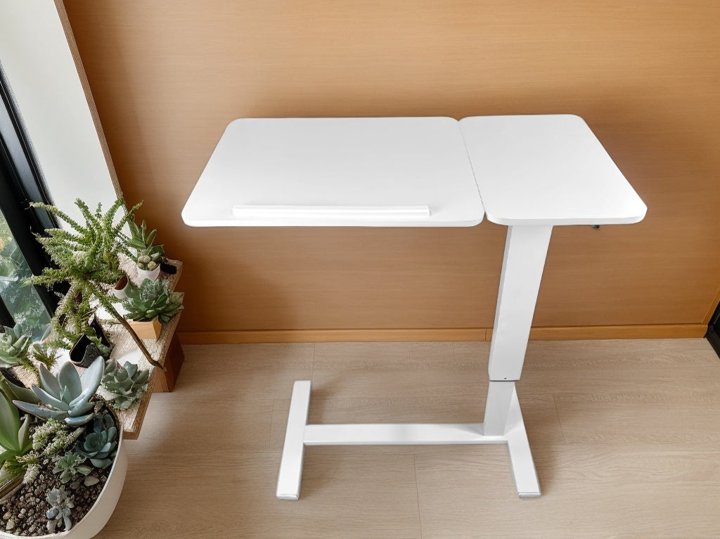 Height Adjustable Rolling Overbed Laptop Desk mobile laptop workstation