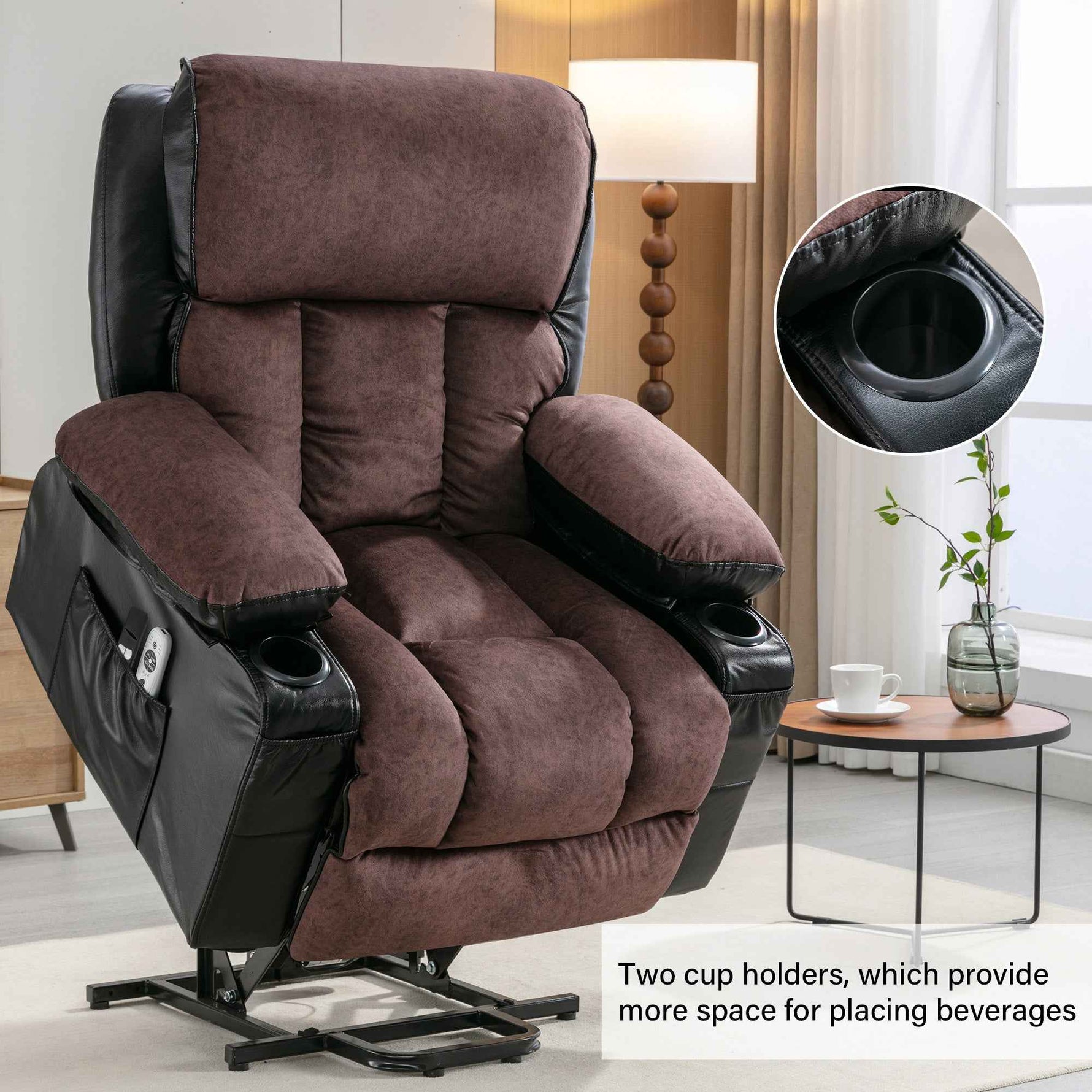 Power Lift Massage Recliner with Heat and Vibration detail image 19