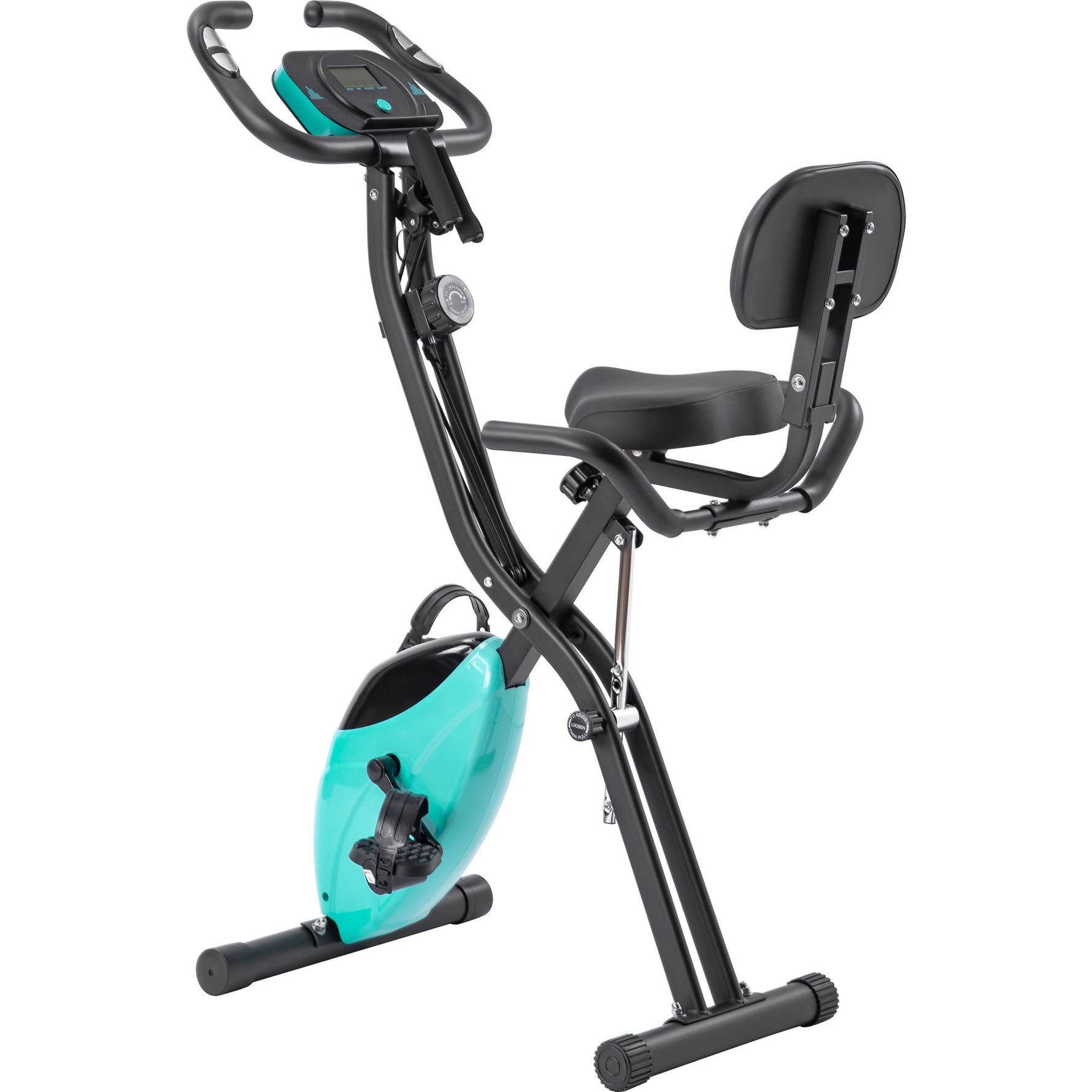 Folding Stationary Bike with 16-Level Magnetic Resistance, 300 lb Capacity detail image 21