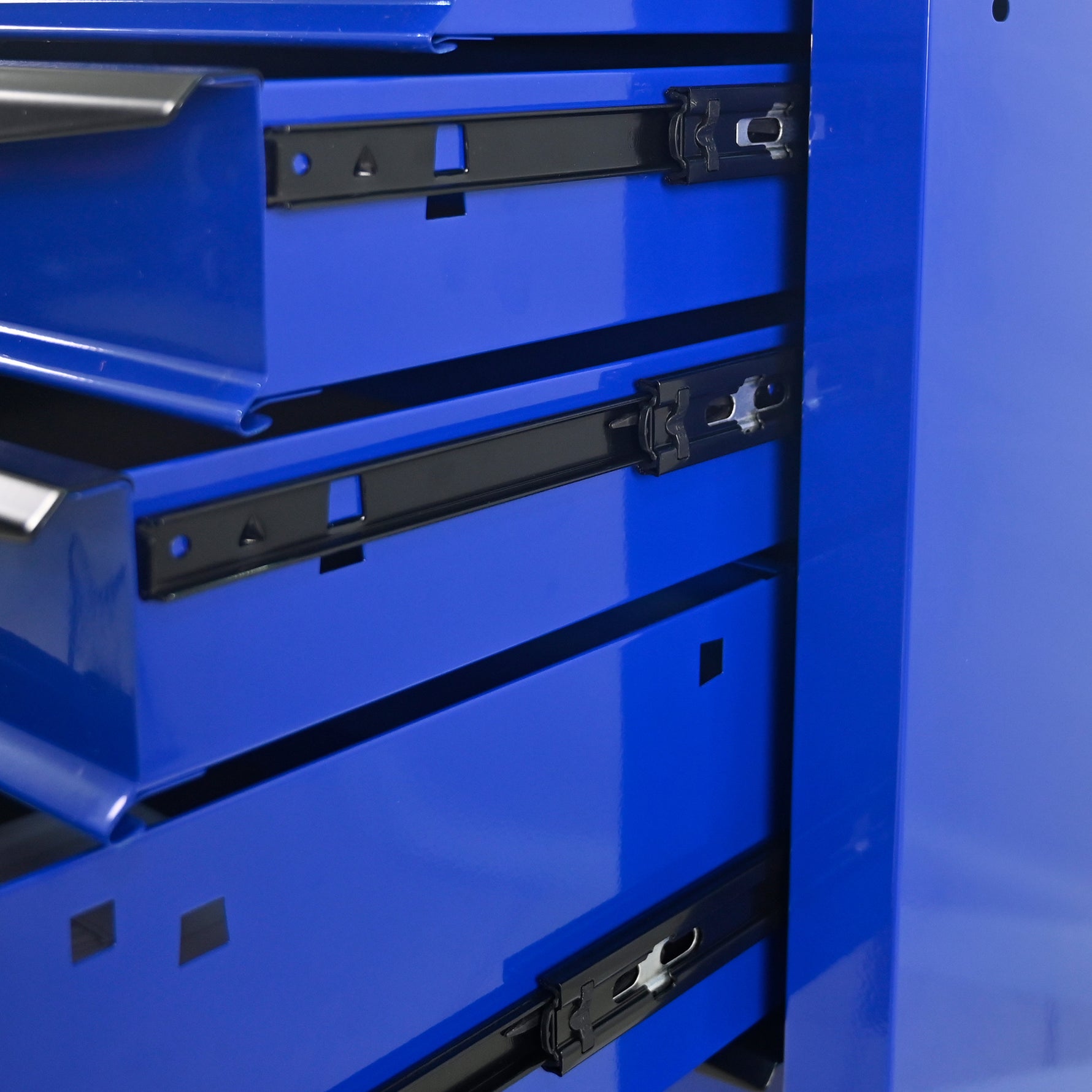 Rolling 5-Drawer Steel Tool Chest with Stainless Steel Top for workshop, garage, storage, or utility use