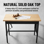 Heavy-Duty Adjustable Workbench with Power Outlet - workbench for daily comfort and function