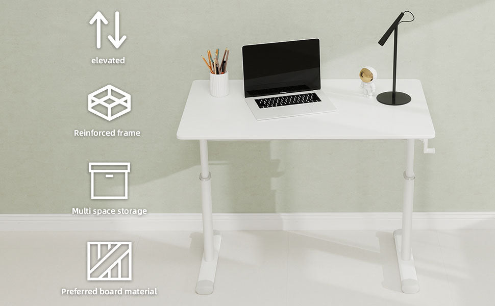 Height Adjustable Study Desk for Home Office workspace desk setup