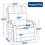 Power Chenille Lift Recliner Chair Dual Motor Infinite Position Up to 350 Pounds detail image 17