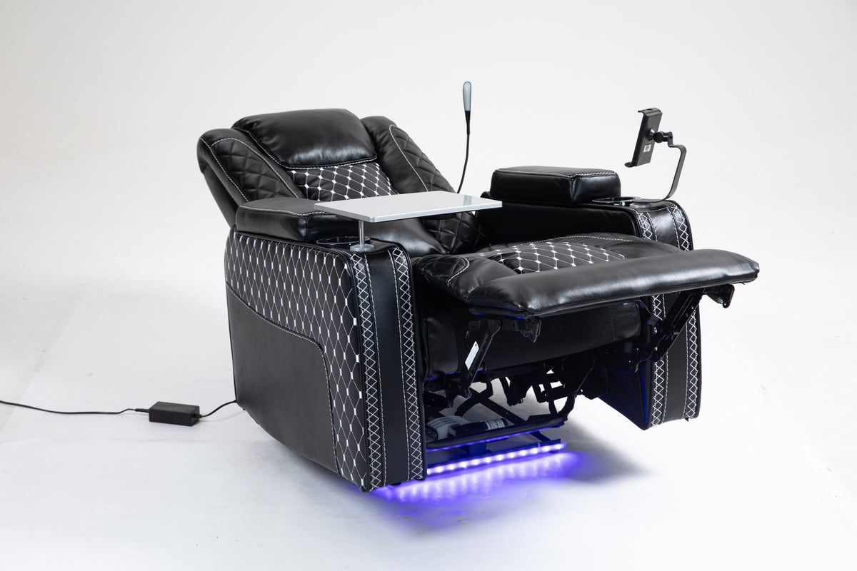 Power Zero Gravity Recliner with Storage, Cup Holder & Laptop Table detail image 4