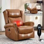 Heat Massage Manual Recliner Chair with Rocker and Swivel for Living Room detail image 77