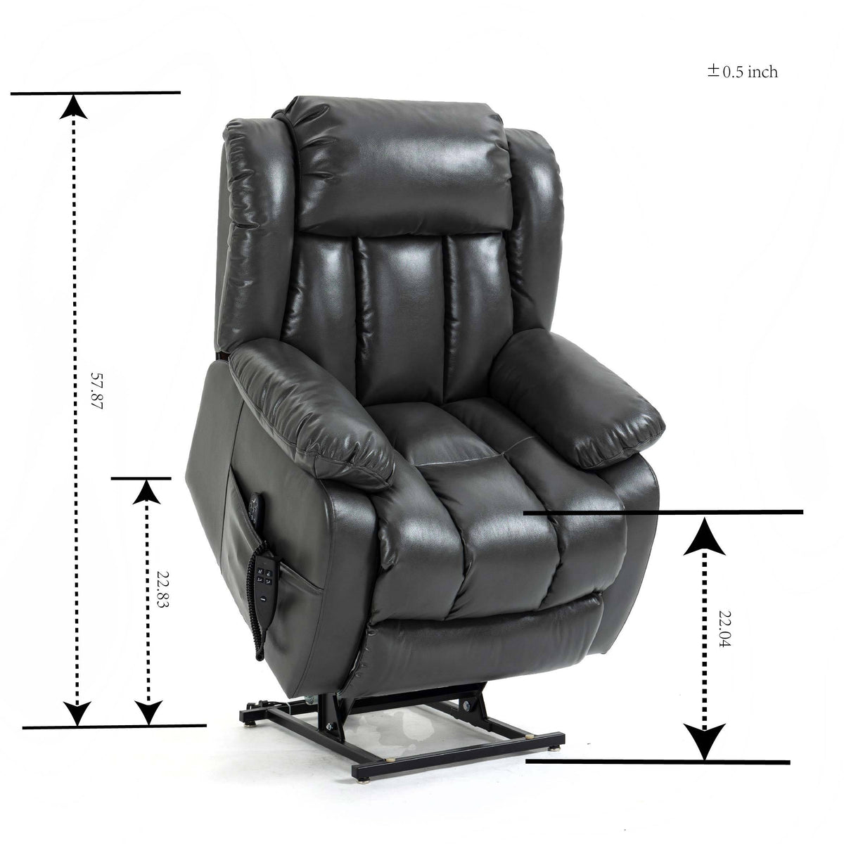 Dual-Motor Power Lift Heat & Massage Recliner detail image 55