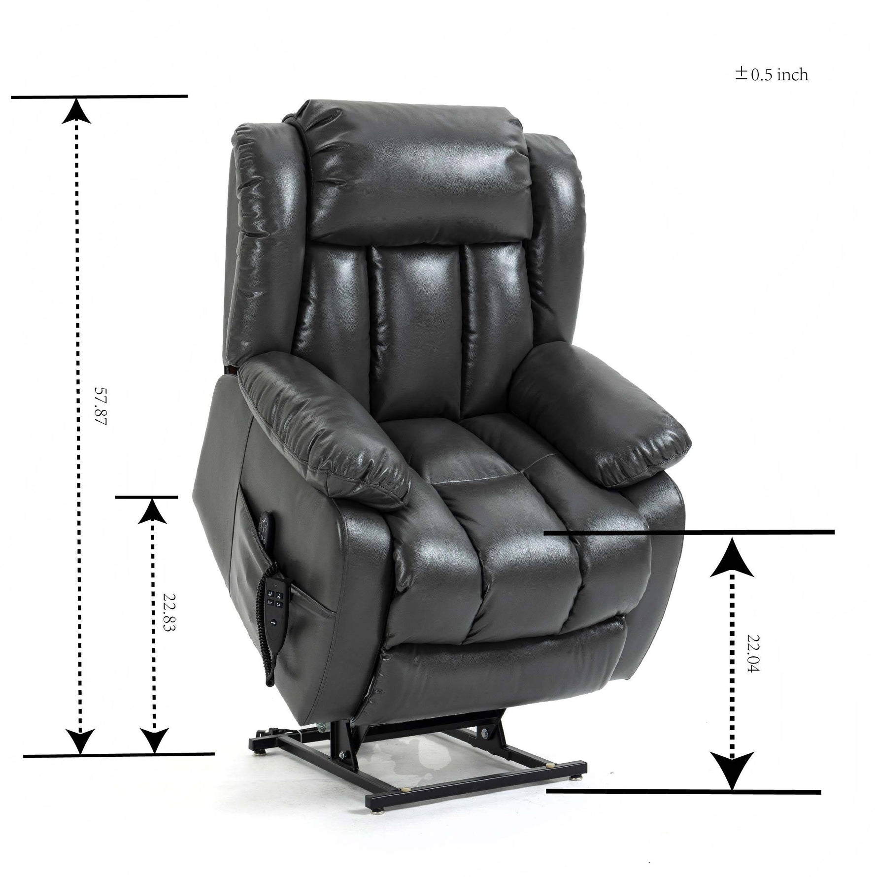 Dual-Motor Power Lift Heat & Massage Recliner detail image 55