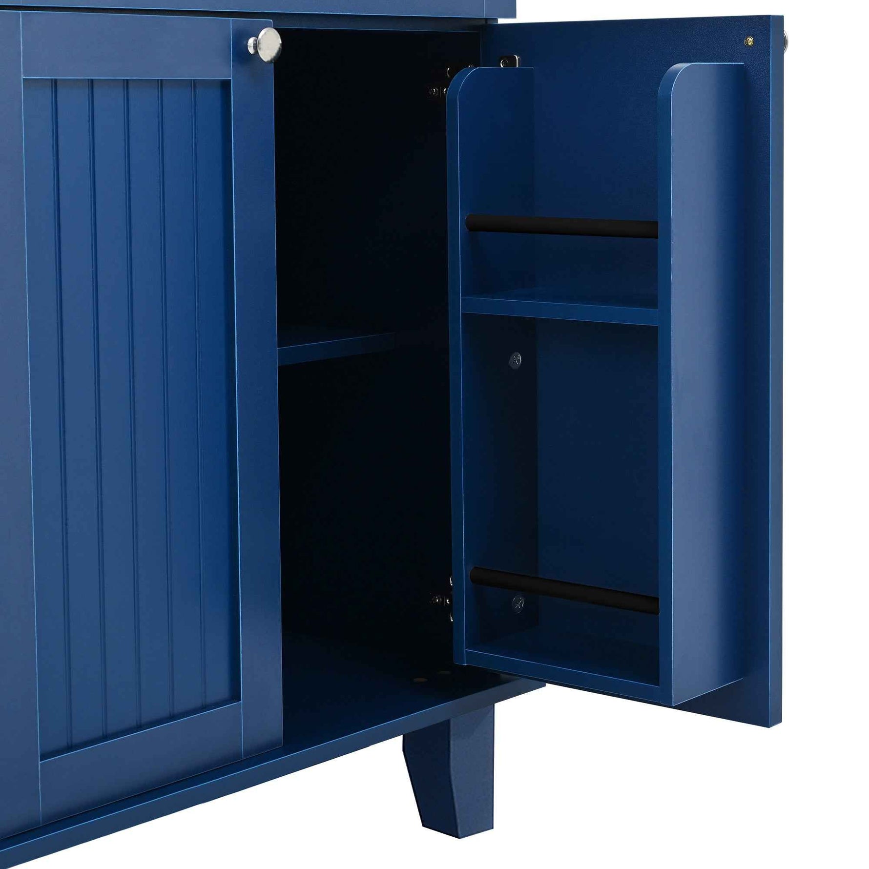 Farmhouse Kitchen Island with Drop Leaf, Power Outlet & 2 Seats product view 18