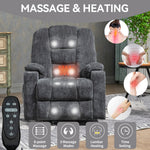 Large Power Lift Heat & Massage Recliner detail image 15