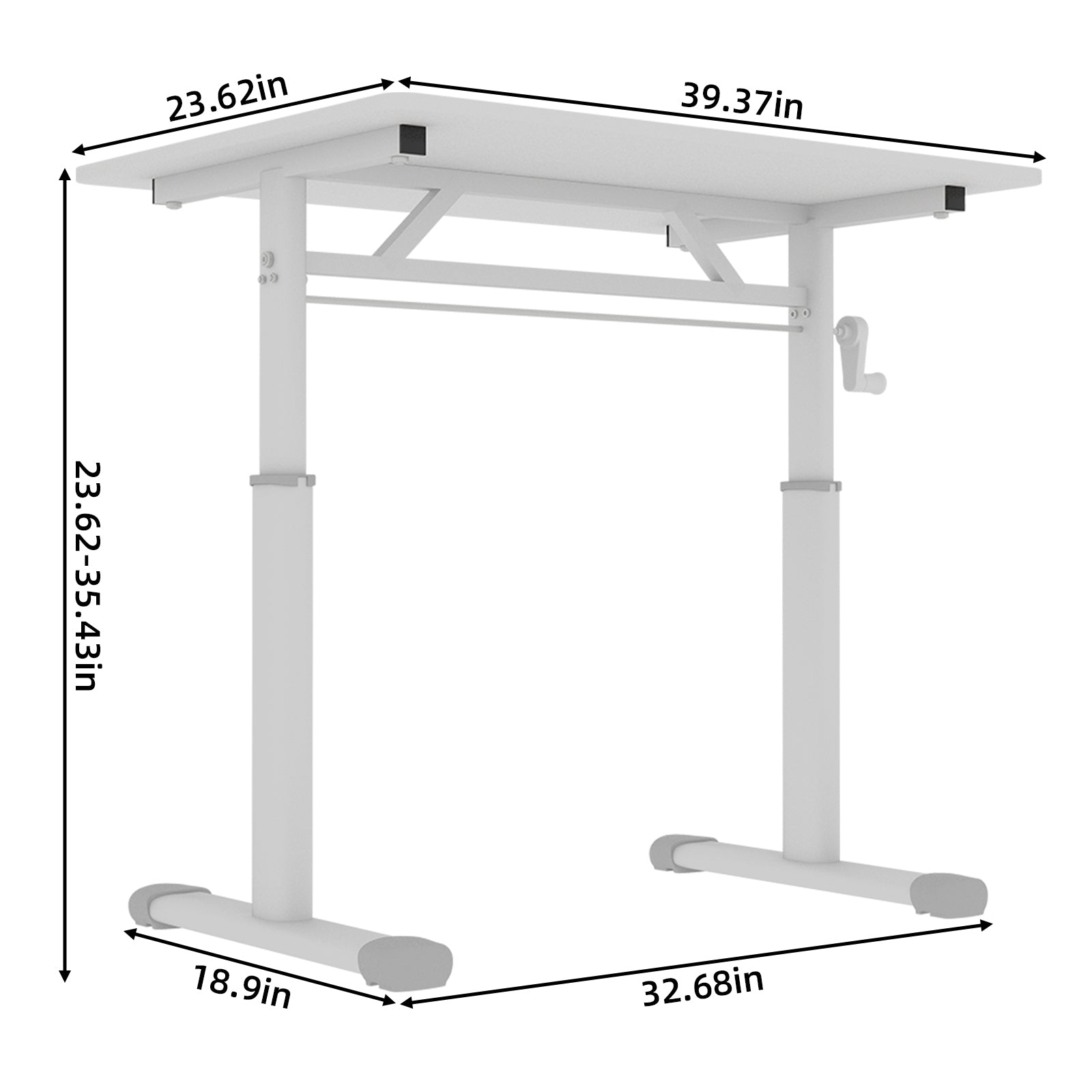 Height Adjustable Study Desk for Home Office workspace desk setup